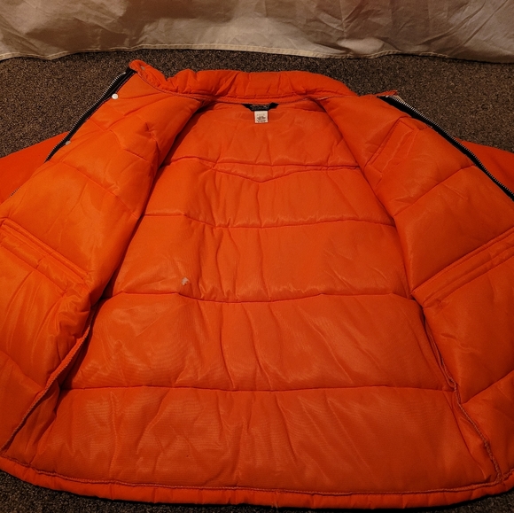 Vtg Swingster Orange Western Ranch Farm Jacket - Picture 11 of 15